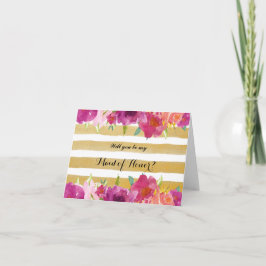 Convite Rosas De Aquarela Você Será Minha Placa De Ponta