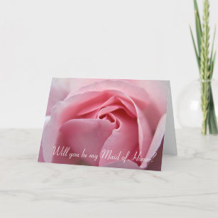 Convite Rose :: Will you be my Maid of Honor Card