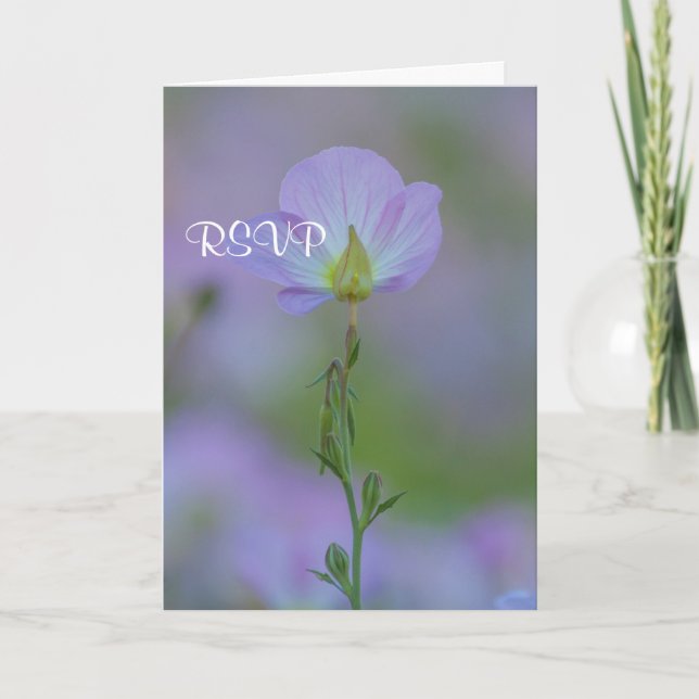 Convite RSPV Primrose Roxa (Frente)