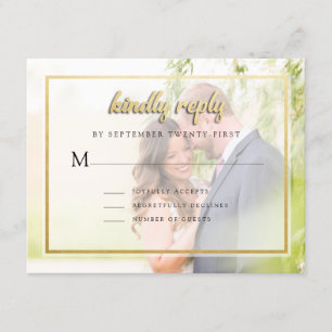 Convite RSVP de Casamento de Fotografias