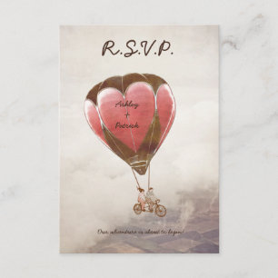 Convite RSVP de Casamento de SONH AMOR