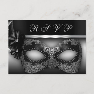 Convite RSVP de mascarada