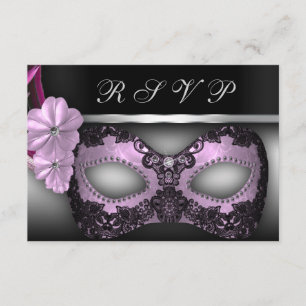 Convite RSVP de mascarada