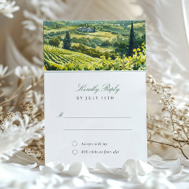 Convite RSVP de Vale Napa para Casamento