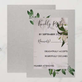 Convite RSVP Elegante