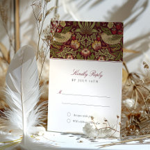 Convite RSVP para Casamento do Ladrão de Morango