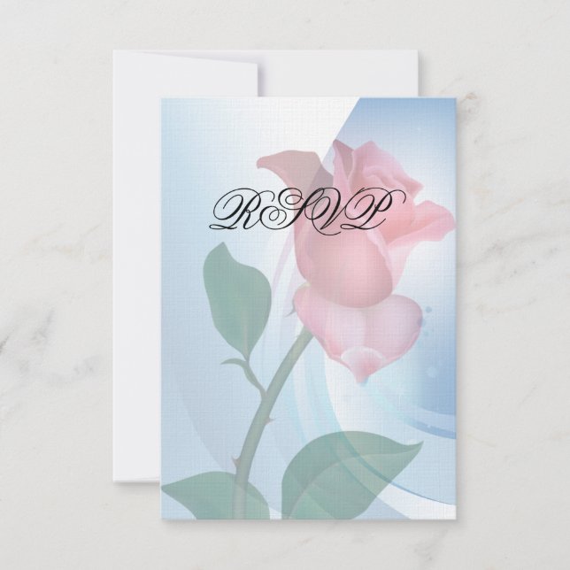 Convite RSVP Rosa Rosa Rosa Rosa Rosa Rosa Rosa Ro (Frente)