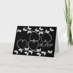 Convite RSVP wedding card