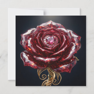 Convite Rubies Red Magnet Card