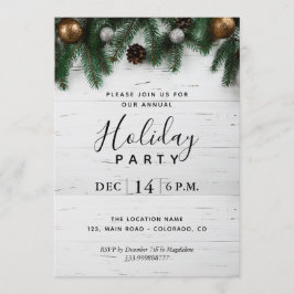 Convite Russo para Festa de Natal de Férias Anuais