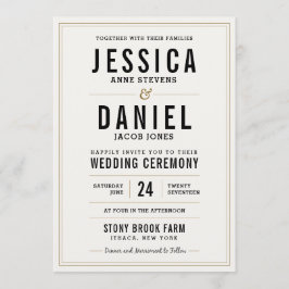 Convite Russo Simples Para Casamento - Floral De V