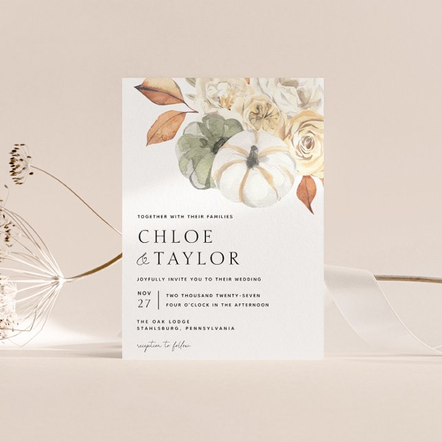 Convite Rustic Autumn Weditation (Criador carregado)