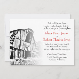 Convite Rustic Barn 2 Casamento