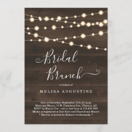 Convite Rustic Bridal Brunch
