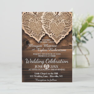 Convite Rustic Country Wedding