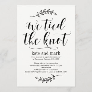 Convite Rustic Elegance Elopement