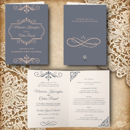 Convite Rustic Filigree, Casamento