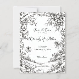 Convite Rustic Floral Elaborado