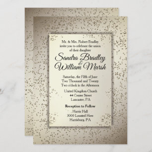 Convite Rustic Glitter Wedation