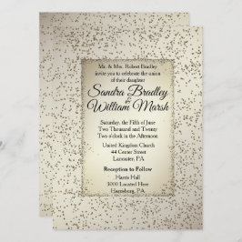 Convite Rustic Glitter Wedation