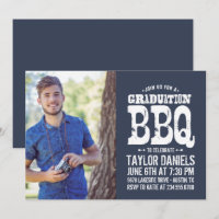 Convite Rustic Graduation CHURRASCO | Cores editáv