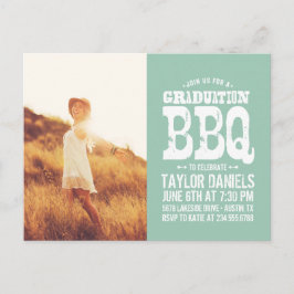 Convite Rustic Graduation CHURRASCO | Cores editáv