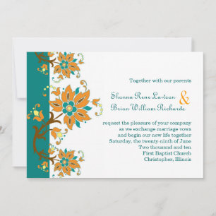 Convite Rustic Paisley