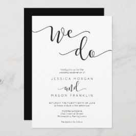 Convite Rustic Script Wedding
