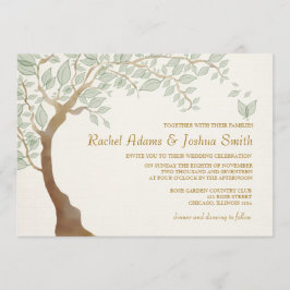 Convite Rustic Tree Wedation