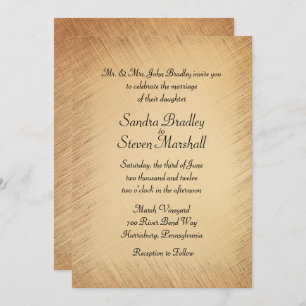 Convite Rustic Wedding