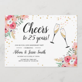 Convite Rústico de 25º Aniversário de Casamento Fl