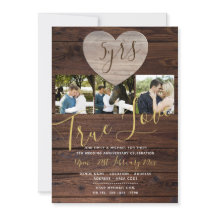 Convite Rustico de 5º Aniversário da WOOD PHOTO