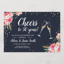 Convite Rústico de 50º Aniversário de Casamento Fl