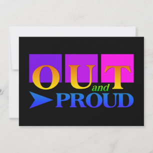 Convite SAÍDA & PROUD, personalizar