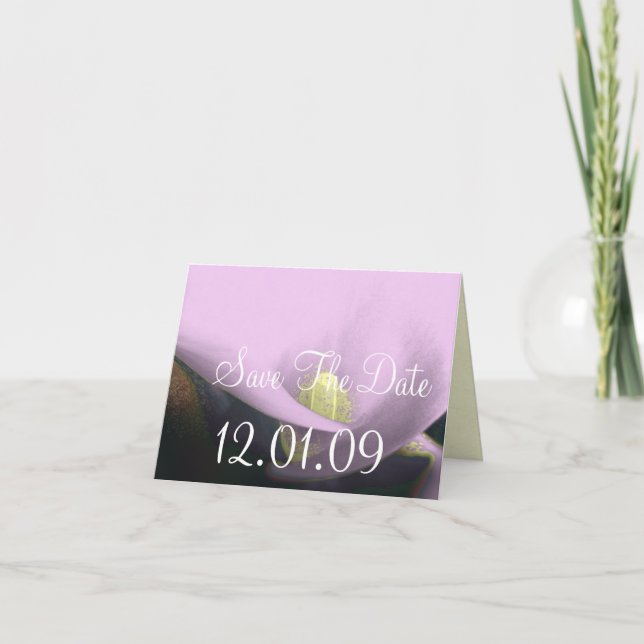 Convite Salvar a Data Cala Lily - Roxo (Frente)