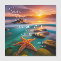 Salvar a Data Ímã Estrela do Mar da Praia