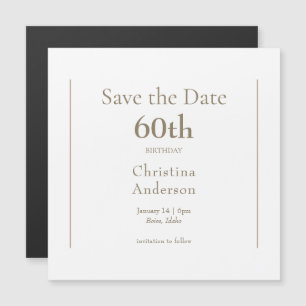 Convite Salve a data de 60º aniversário
