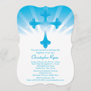 Convite santamente do baptismo do menino