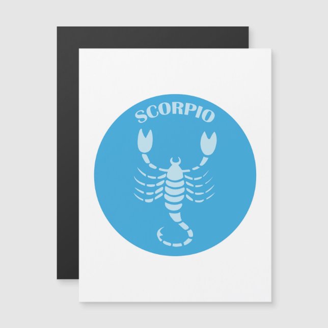 Convite Scorpio, Zodiac Sign, Horoscope, Astrology (Frente/Verso)