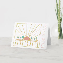 Convite Scottsdale Bachelorette Convida com Itinerário