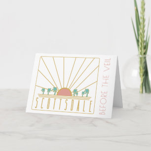 Convite Scottsdale Bachelorette Invite with Itinerary