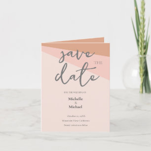 Convite Script Calliographic Wedding Modern Save the Date