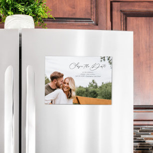 Convite Script Elegante Salvar o Paisagem de Data