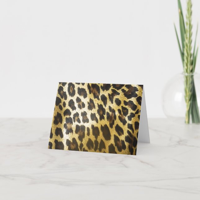 Convite Seja A Minha Impressão De Peles Leopardo De Brides (Frente)