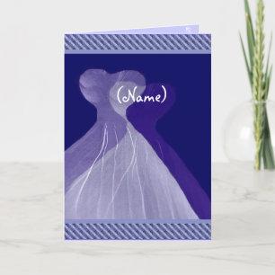 Convite Seja Minha Bridesmaid Tema Real Azul Voando