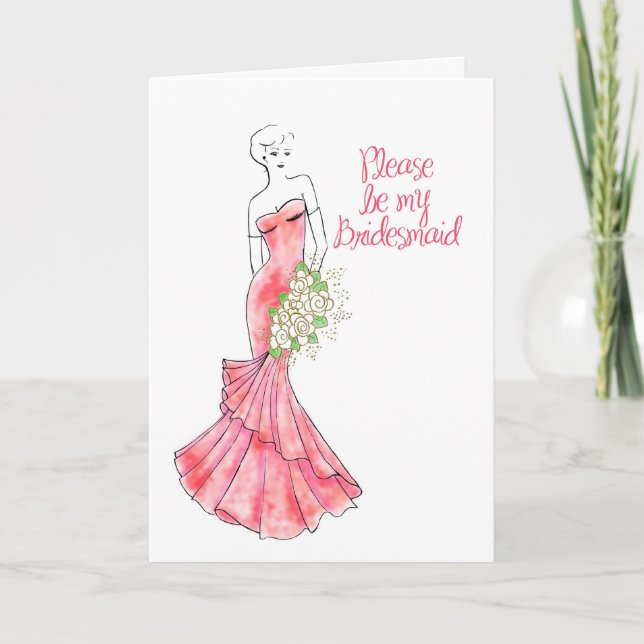 Convite seja minha dama de honra (Frente)