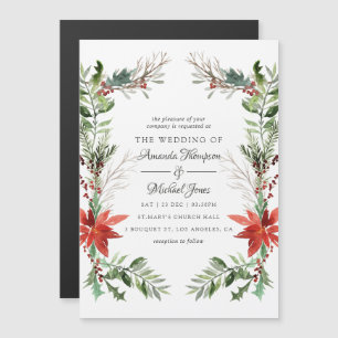 Convite Sempreverde - Casamento de Natal no Bosque Inverna