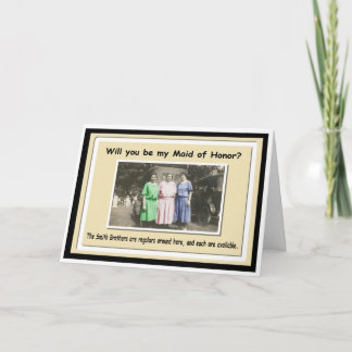 Convite Ser minha Madrinha de casamento? - FUNNY