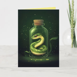 Convite Serpente Encantada em Jar de Vidro