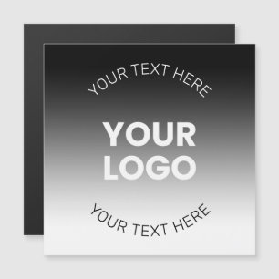 Convite Seu Logotipo Gradiente Preto e Branco Editável M